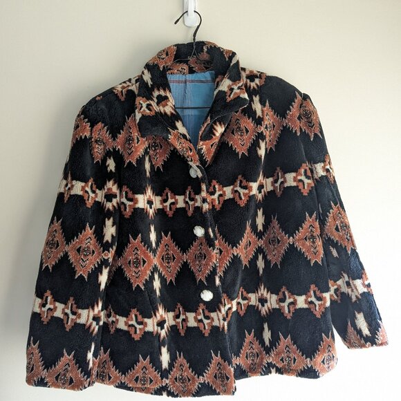Source Unknown Jackets & Blazers - Aztec Southwestern fleece jacket